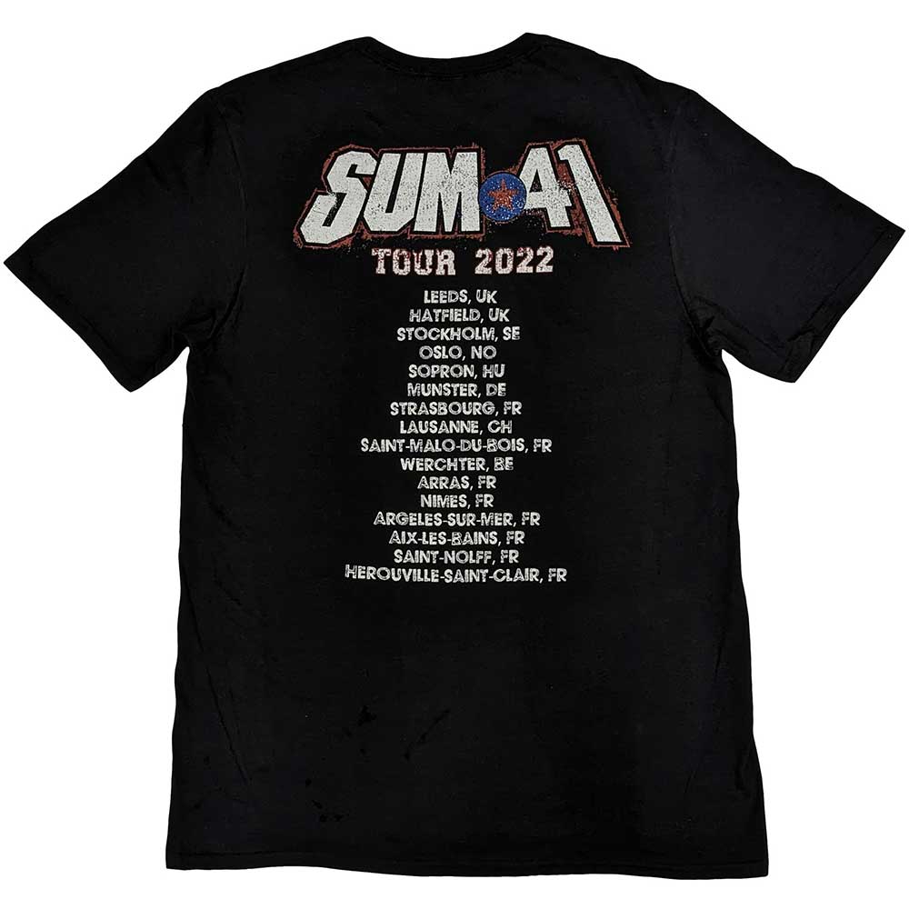 Sum 41 Unisex T-Shirt: AKNF Grid European Tour 2022