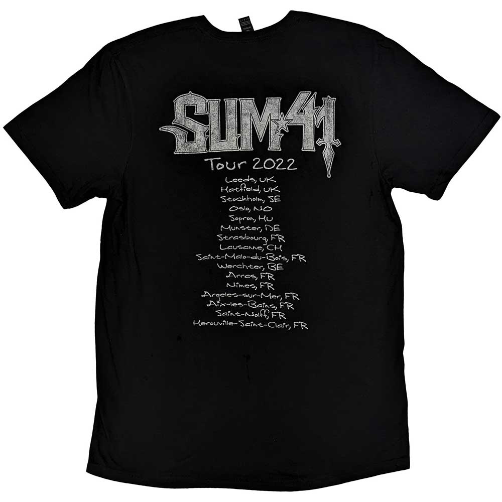 Sum 41 Unisex T-Shirt: Band Photo European Tour 2022