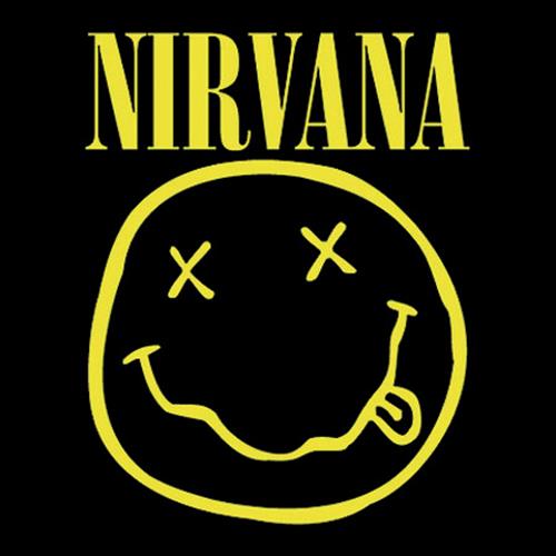Nirvana Single Cork Coaster: Smiley