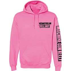 Machine Gun Kelly Unisex Pullover Hoodie: Pink Face (Back & Sleeve Print)