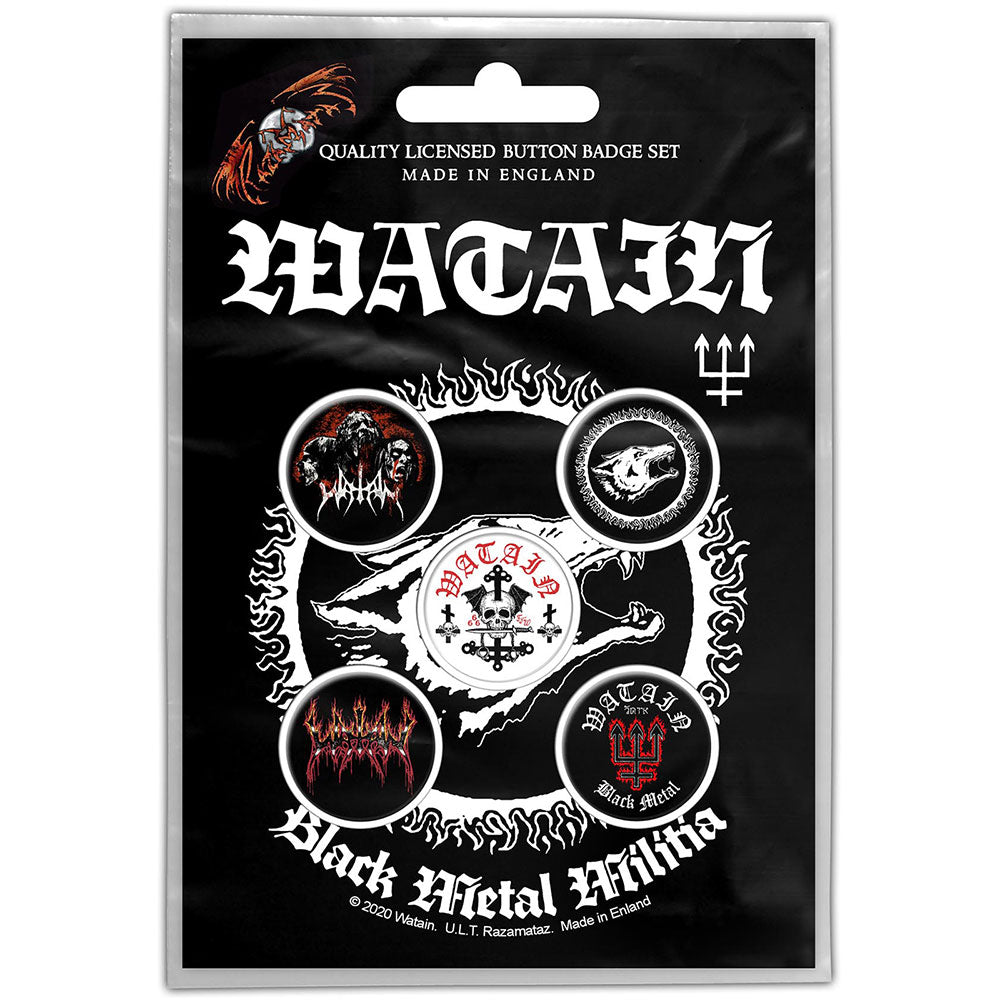 Watain Button Badge Pack: Black Metal Militia
