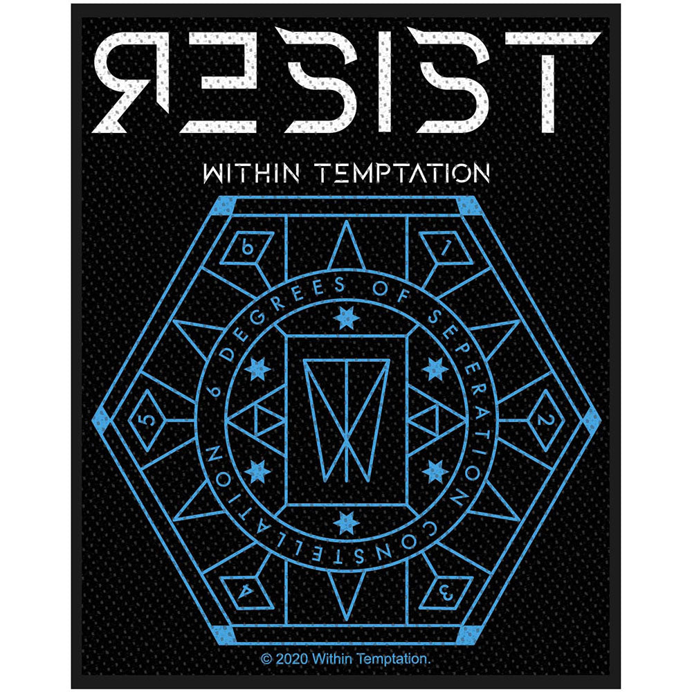 Within Temptation Standard Patch: Resist Hexagon