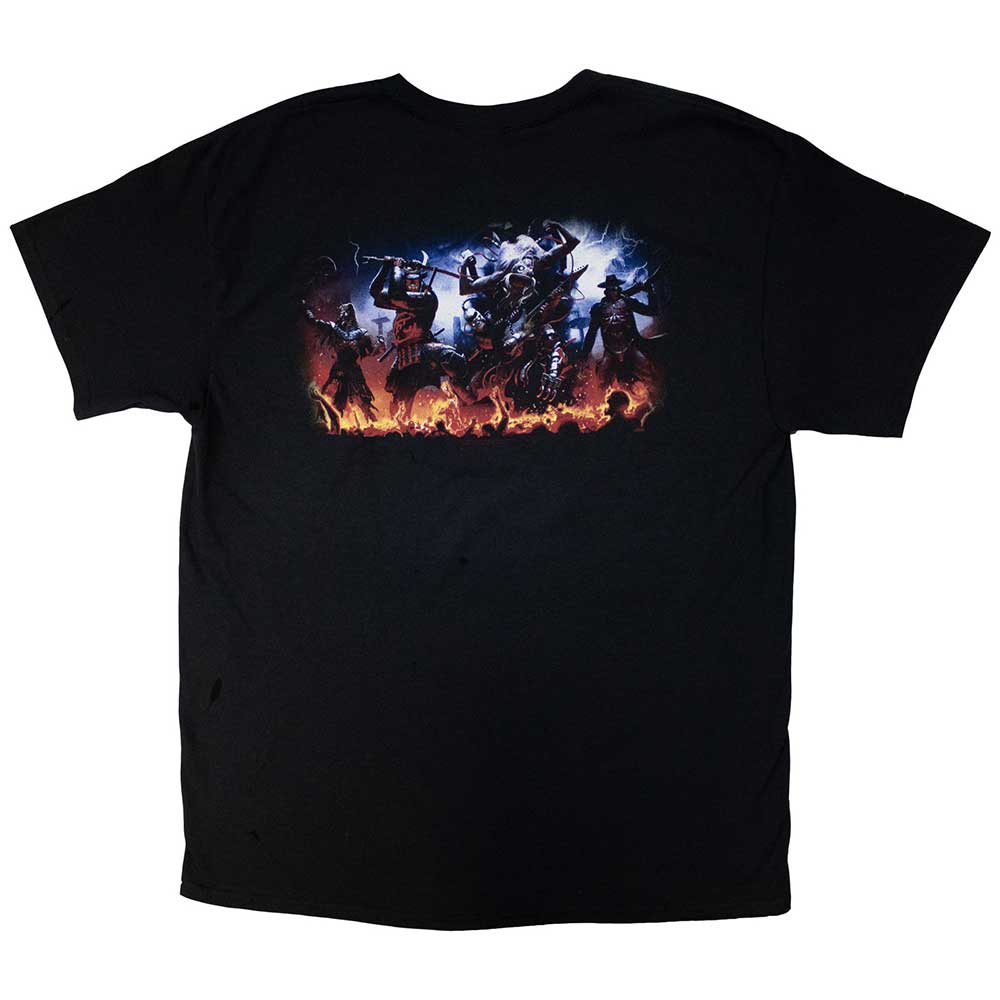 Iron Maiden Unisex T-Shirt: Dead By Daylight Monster Eddie (Back Print)