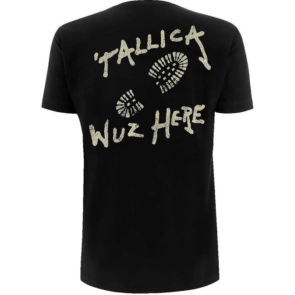 Metallica Unisex T-Shirt: Wuz Here (Back Print)