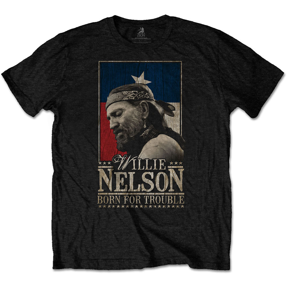 Willie Nelson Unisex T-Shirt: Born For Trouble
