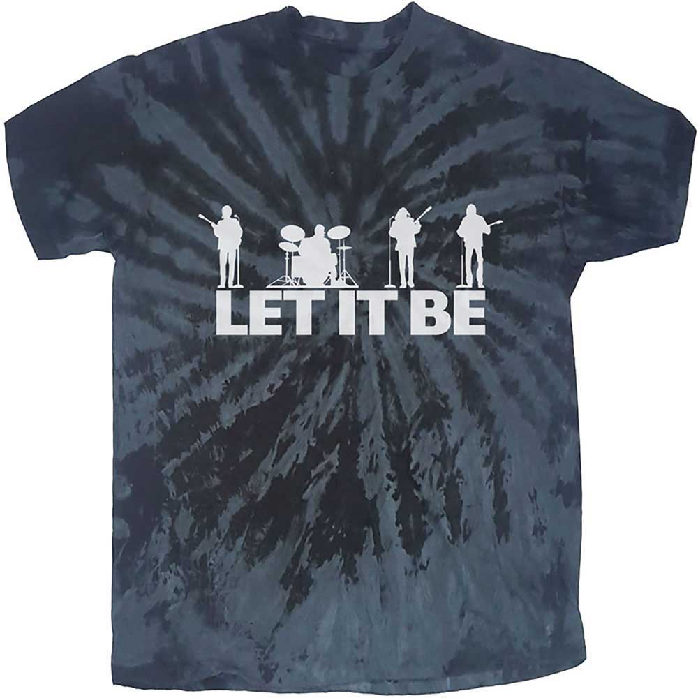 The Beatles Unisex T-Shirt: Let It Be Silhouette (Wash Collection)