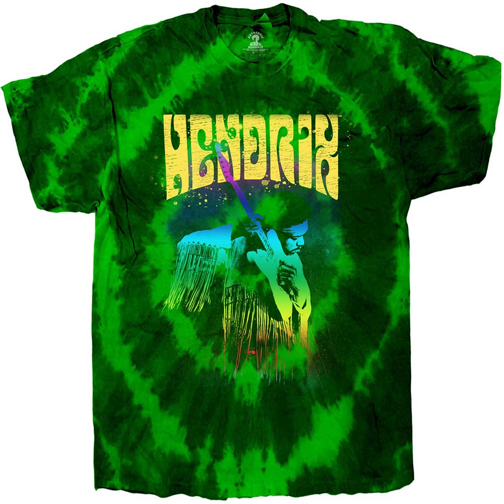 Jimi Hendrix Unisex T-Shirt: Hear The Vibe (Wash Collection)
