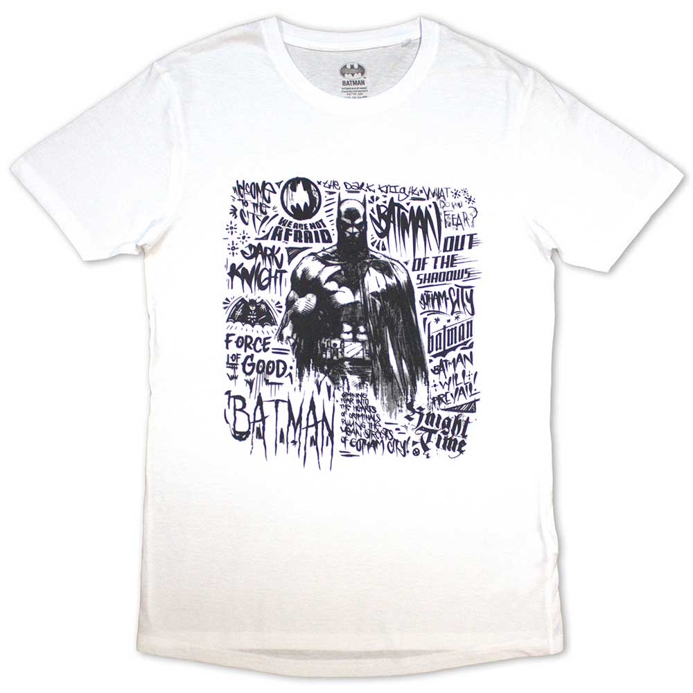 DC Comics Unisex T-Shirt: Batman - Scribbler