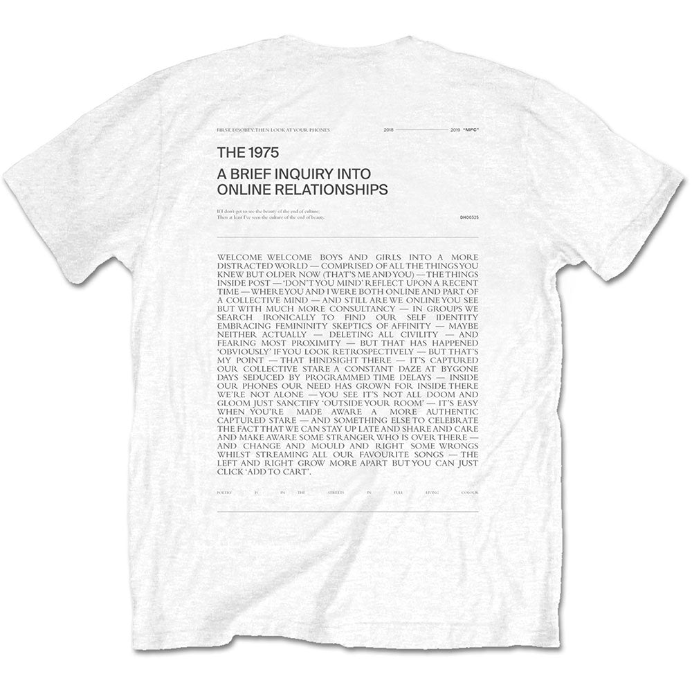 The 1975 Unisex T-Shirt: A Brief Inquiry (Back Print)