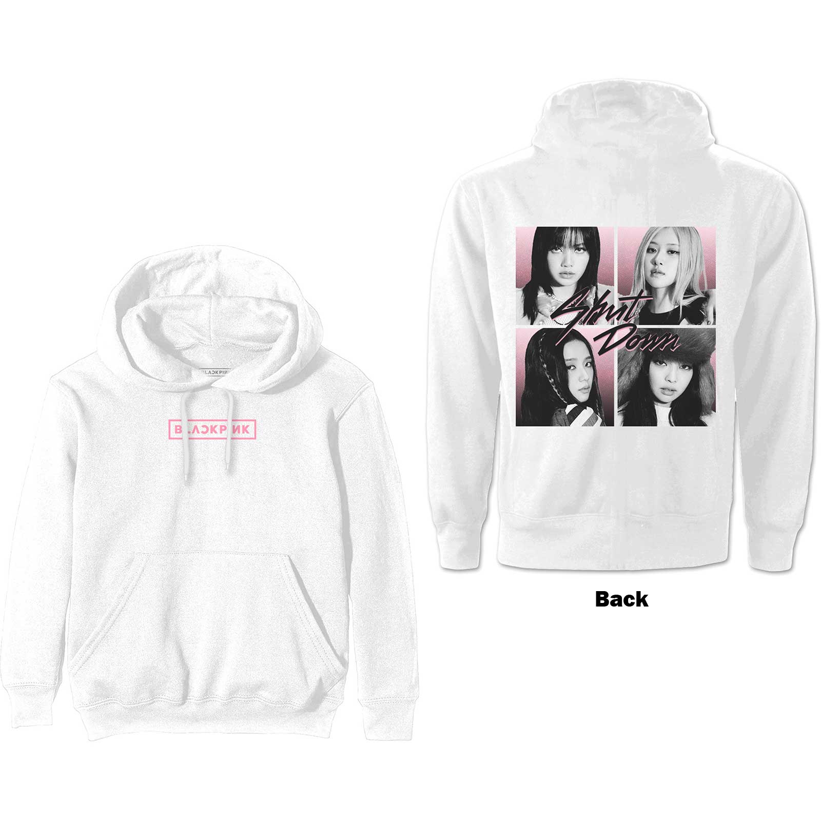 BlackPink Unisex Pullover Hoodie: Shut Down Photo Grid (Back Print) – House  of Merch