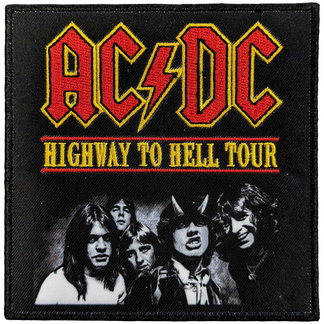 AC/DC Standard Woven Patch: Highway To Hell Tour