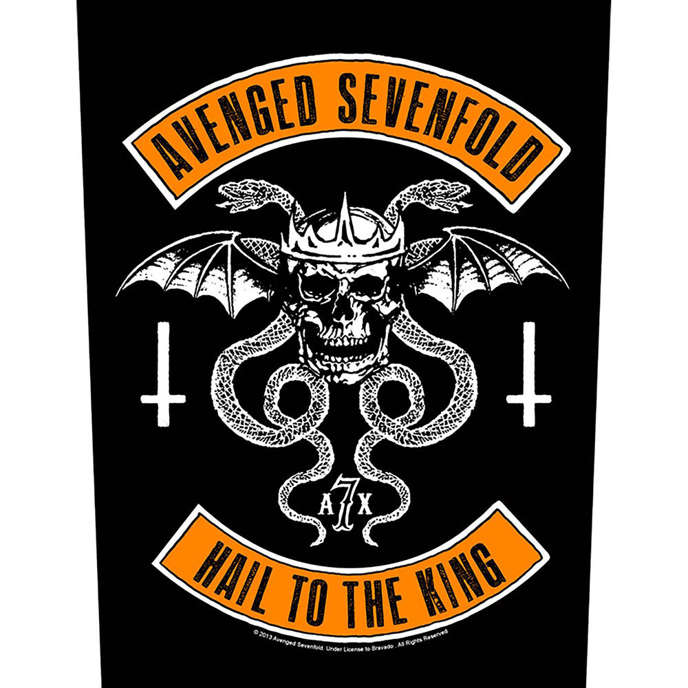 Avenged Sevenfold Back Patch: Biker