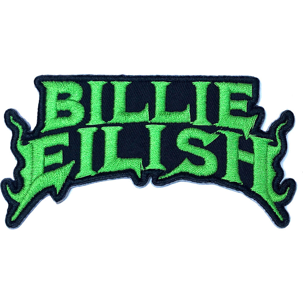 Billie Eilish Standard Patch: Flame Green