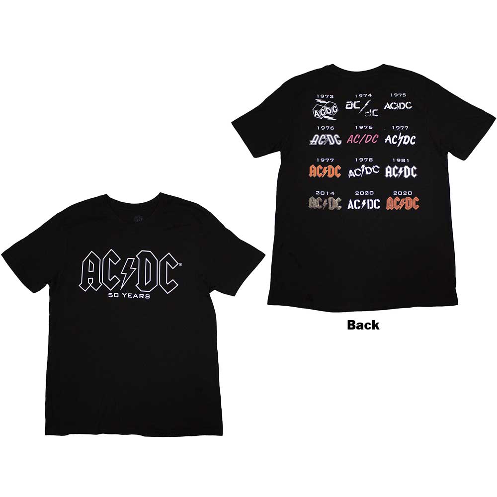 AC/DC Unisex T-Shirt: Logo History