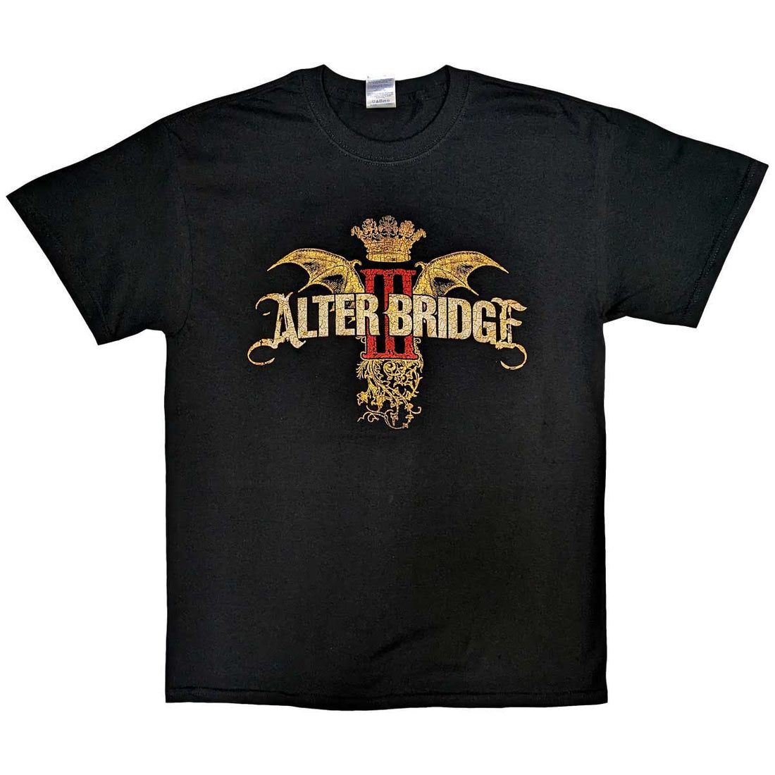 Alter Bridge Unisex T-Shirt: AB III Batwing Crown (Back Print)