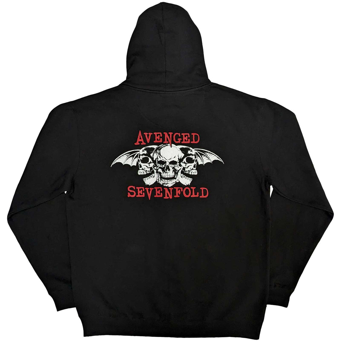 Avenged Sevenfold Unisex Zipped Hoodie: Dead Head (Back Print)