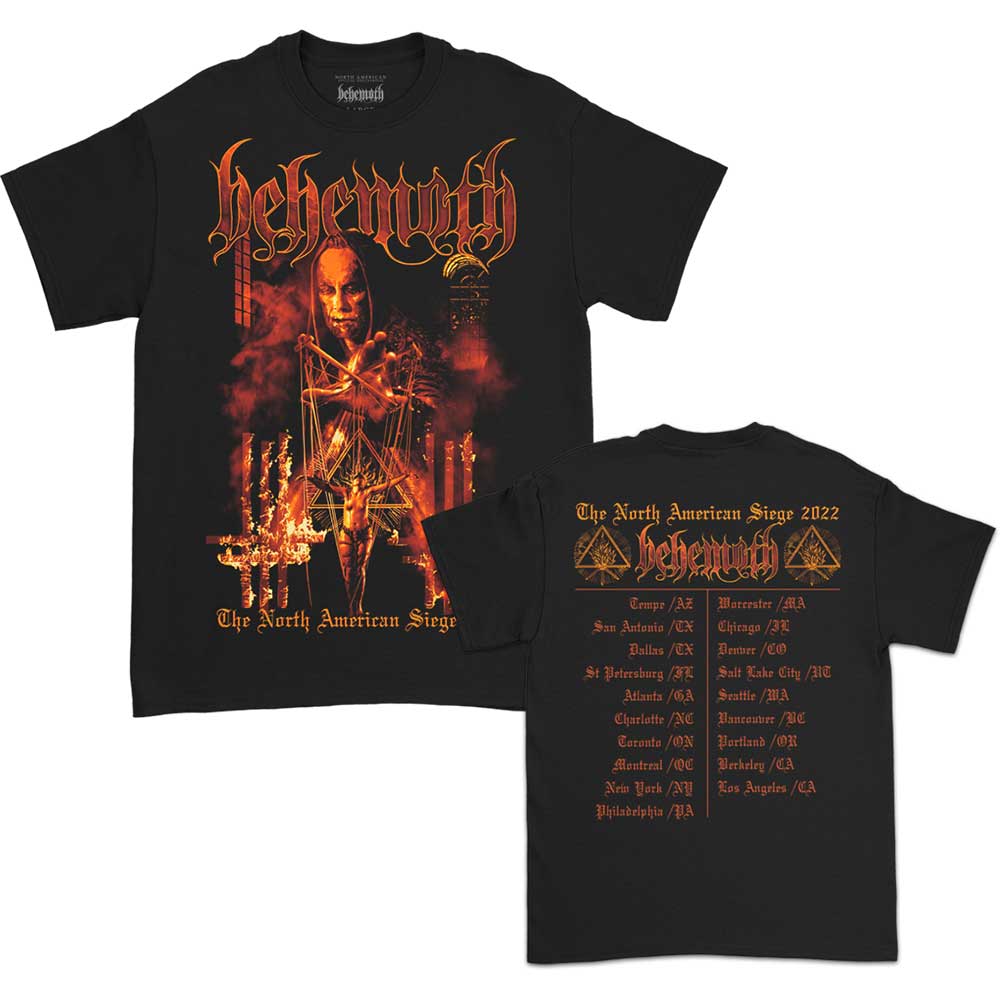 Behemoth Unisex T-Shirt: 'North American Tour '22 Puppet Master (Back Print)