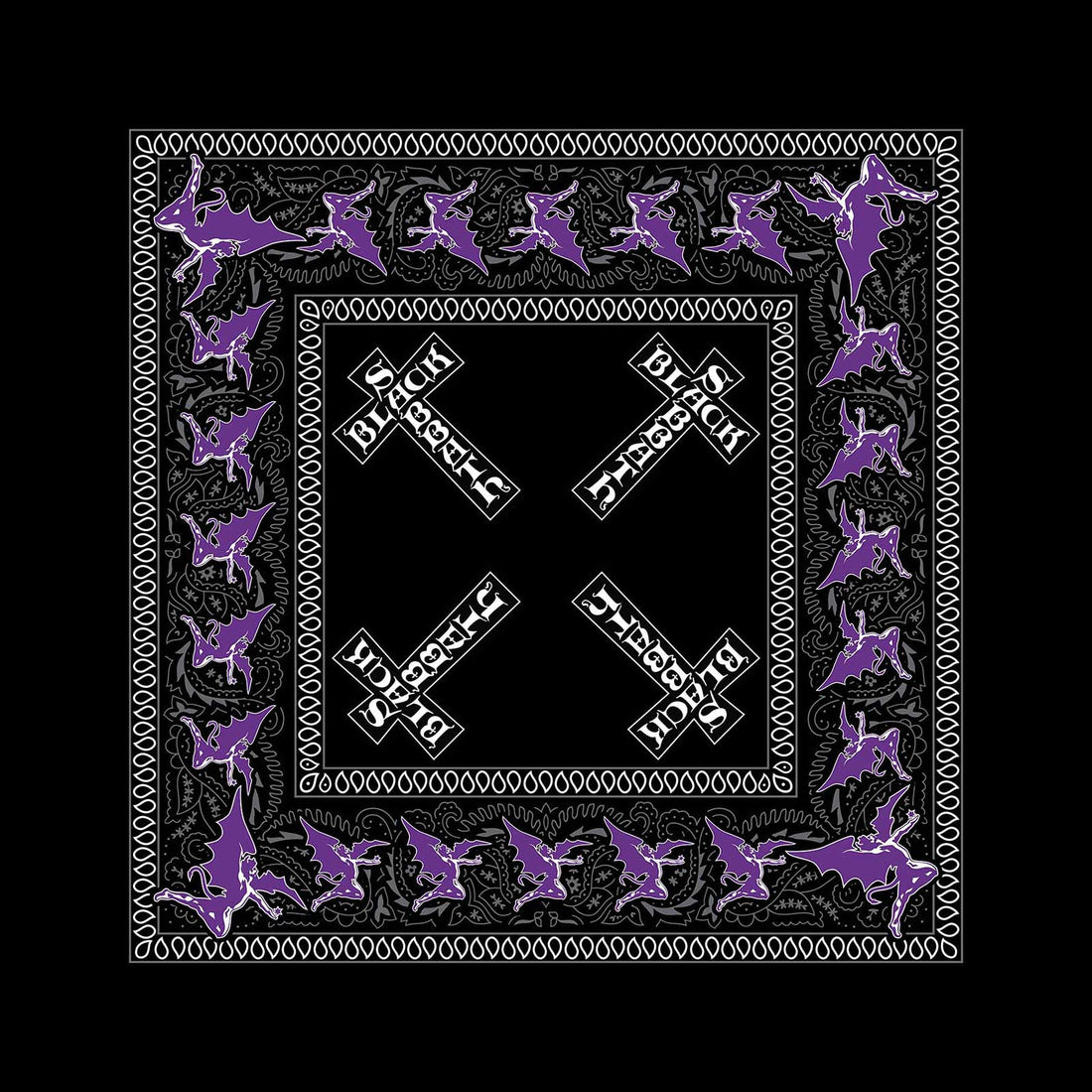 Black Sabbath Unisex Bandana: Cross Logo