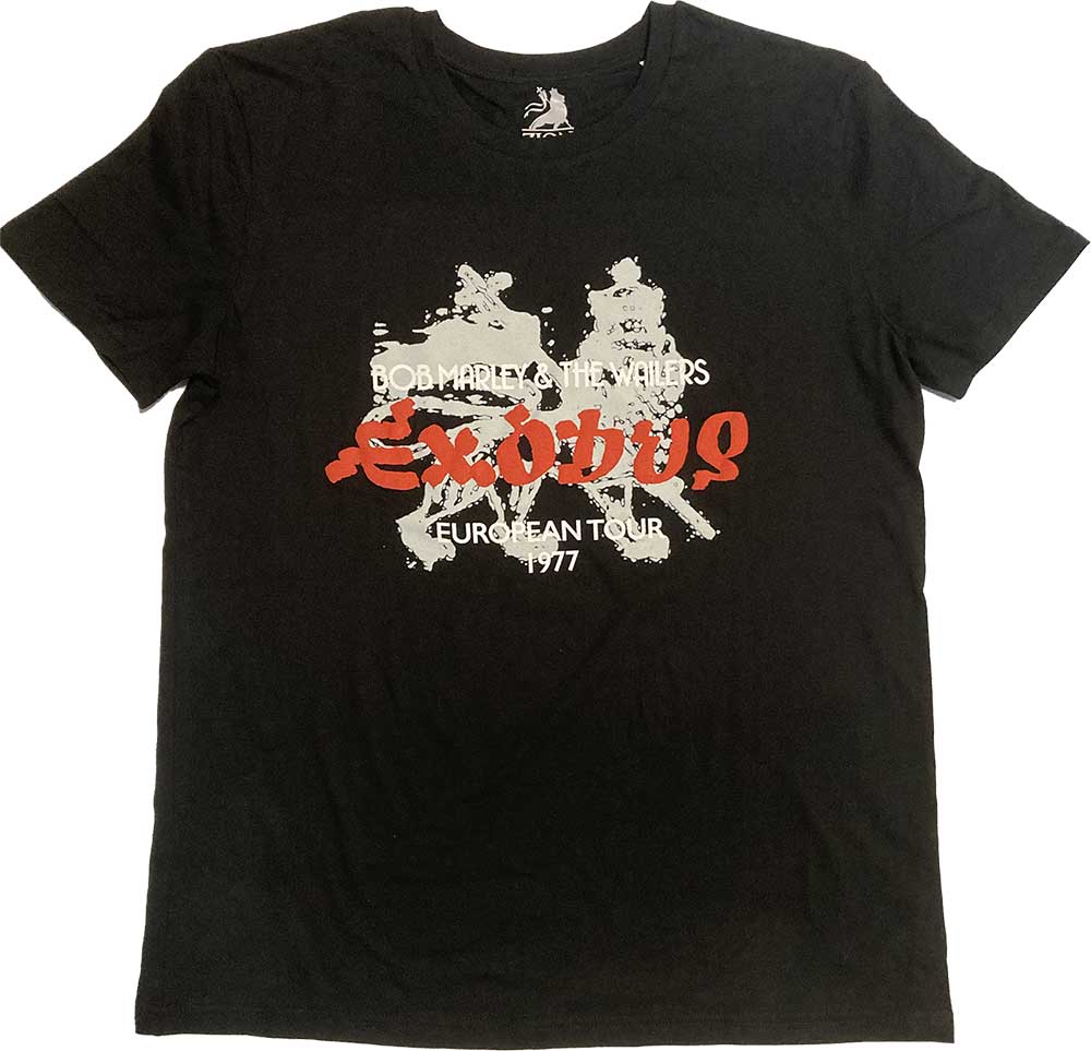 Bob Marley Unisex H-Build T-Shirt: Exodus European Tour '77