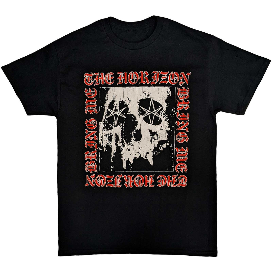 Bring Me The Horizon Unisex T-Shirt: Metal Logo Skull