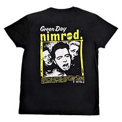 Green Day Unisex T-Shirt: Nimrod Breast Print (Back Print)