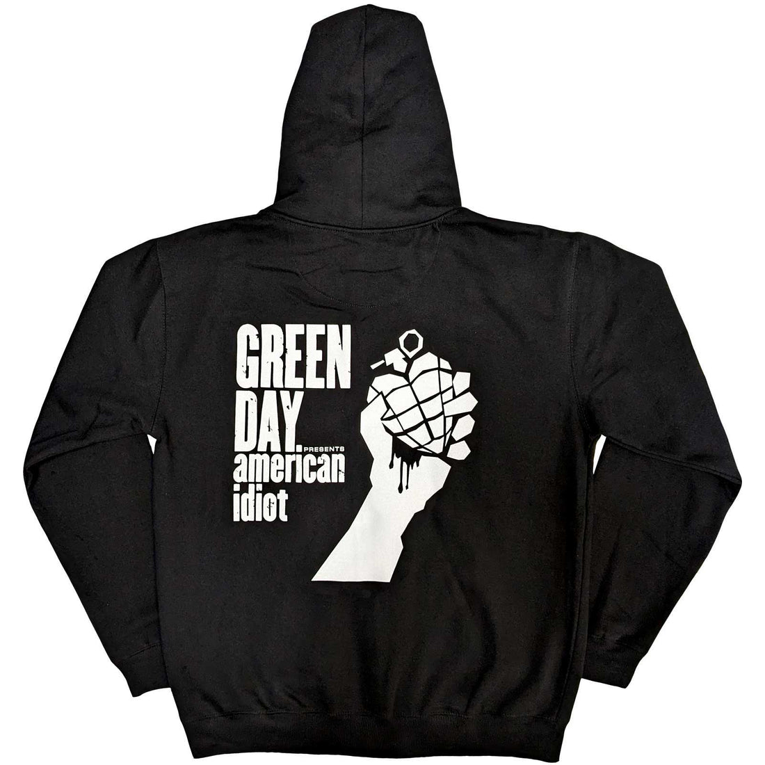 Green Day Unisex Zipped Hoodie: American Idiot The Musical (Back Print)