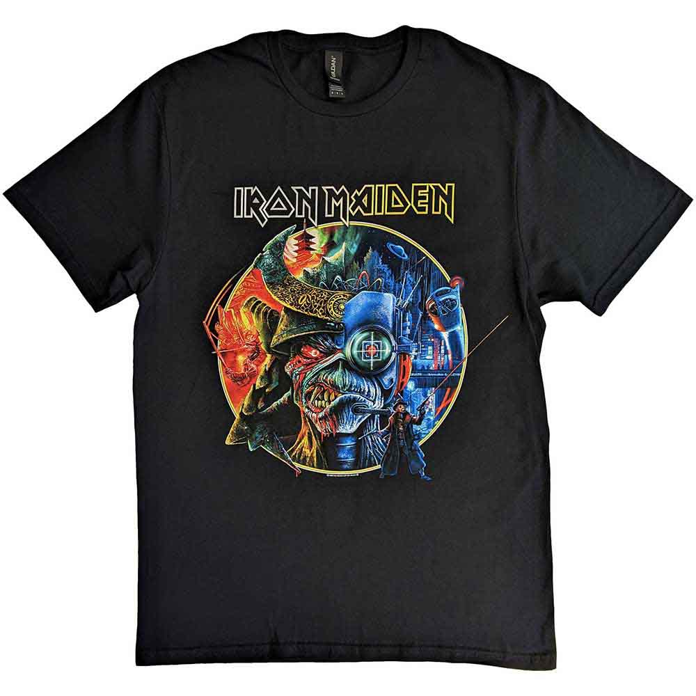 Iron Maiden Unisex T-Shirt: The Future Past Tour '23 Circle
