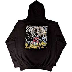 Iron Maiden Unisex Pullover Hoodie: Number Of The Beast Vintage Logo Faded Edge Album (Back Print)