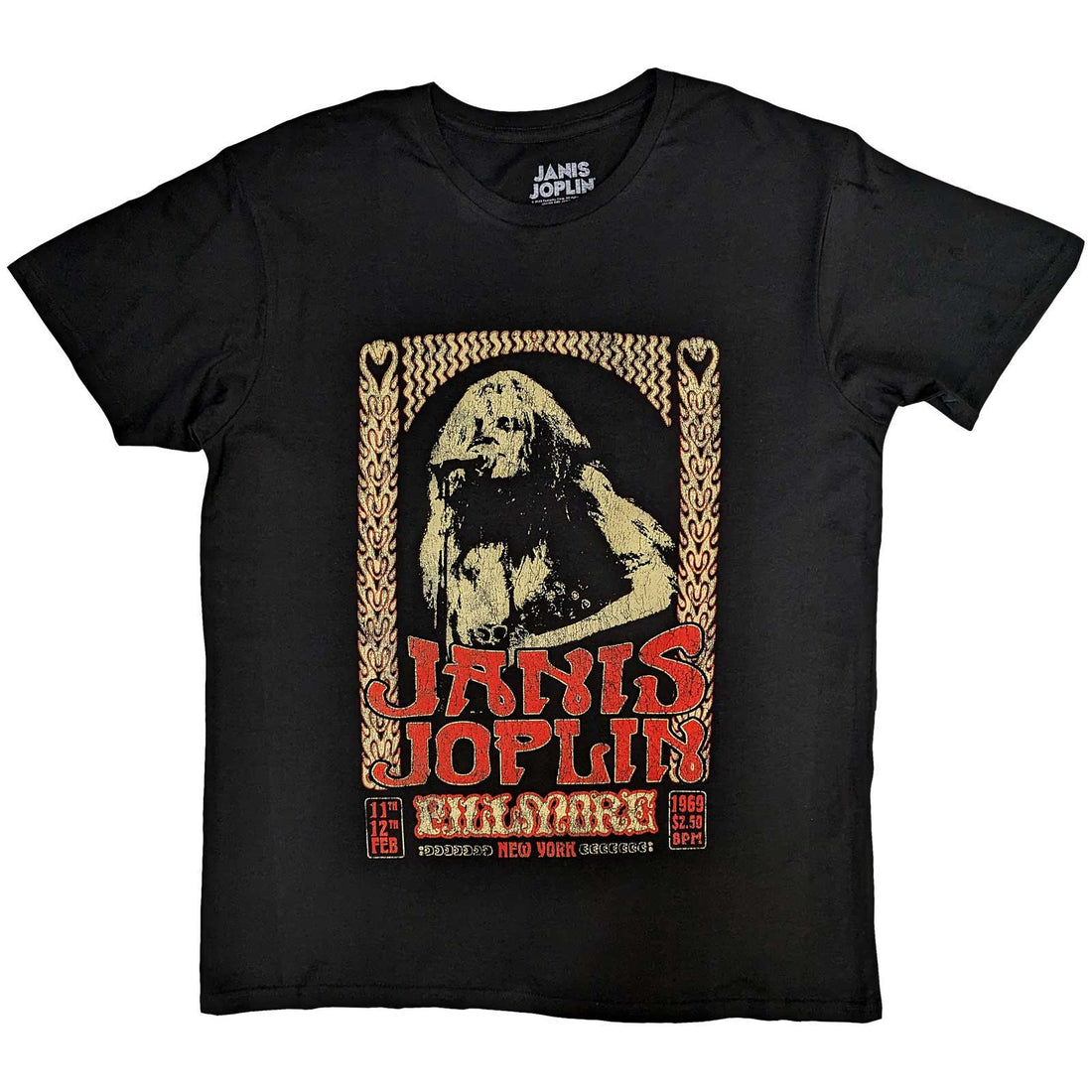 Janis Joplin Unisex T-Shirt: Vintage Poster
