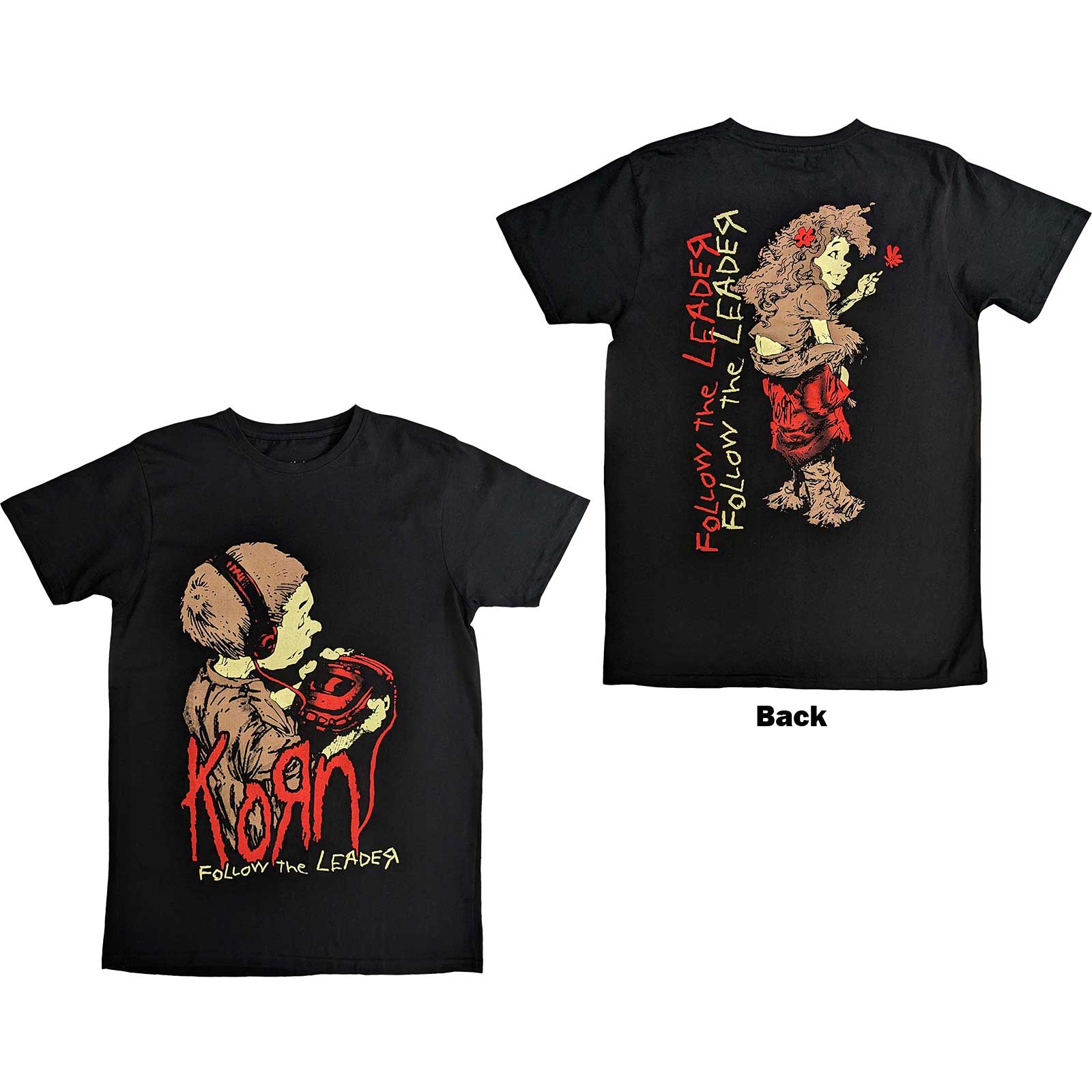 Korn Unisex T-Shirt: Follow The Leader (Back Print) – House of Merch