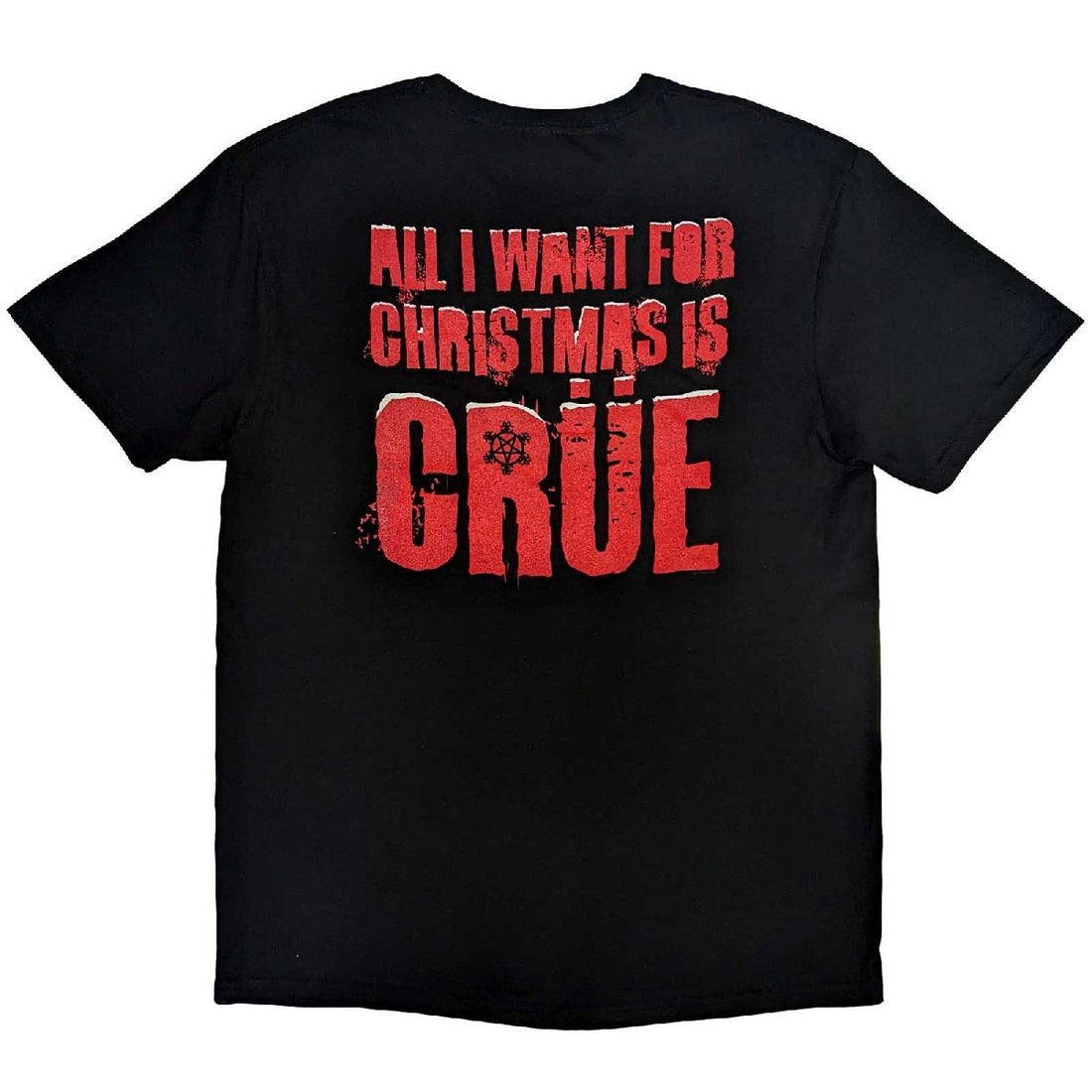 Motley Crue Unisex T-Shirt: Xmas Crue (Back Print)