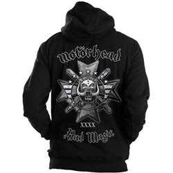 Motorhead Unisex Zipped Hoodie: Bad Magic (Back Print) (Small)