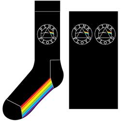 Pink Floyd Unisex Ankle Socks: Spectrum Sole (UK Size 7 - 11)