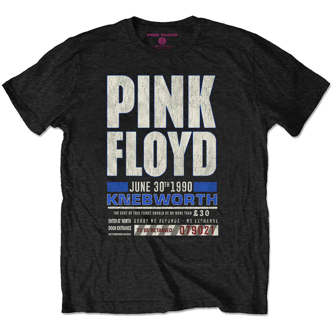 Pink Floyd Unisex T-Shirt: Knebworth '90 Red