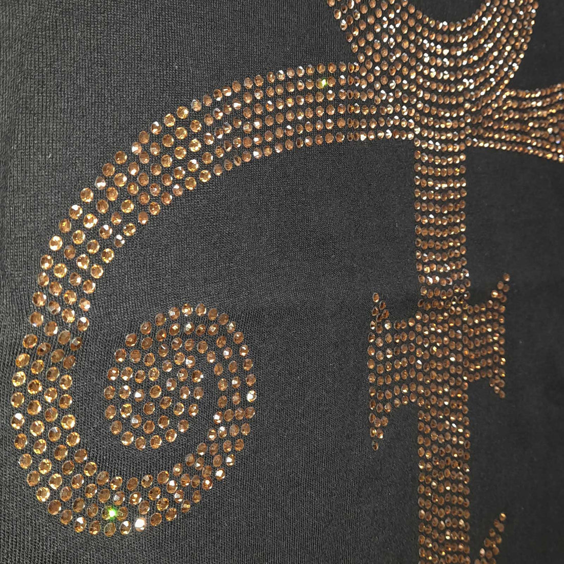 Prince Ladies Embellished T-Shirt: Gold Symbol (Diamante)
