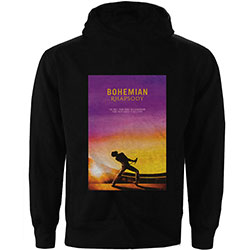 Queen Unisex Zipped Hoodie: Bohemian Rhapsody Movie Poster (Back Print)