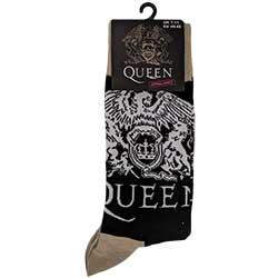 Queen Unisex Ankle Socks: Crest & Logo (UK Size 7 - 11)