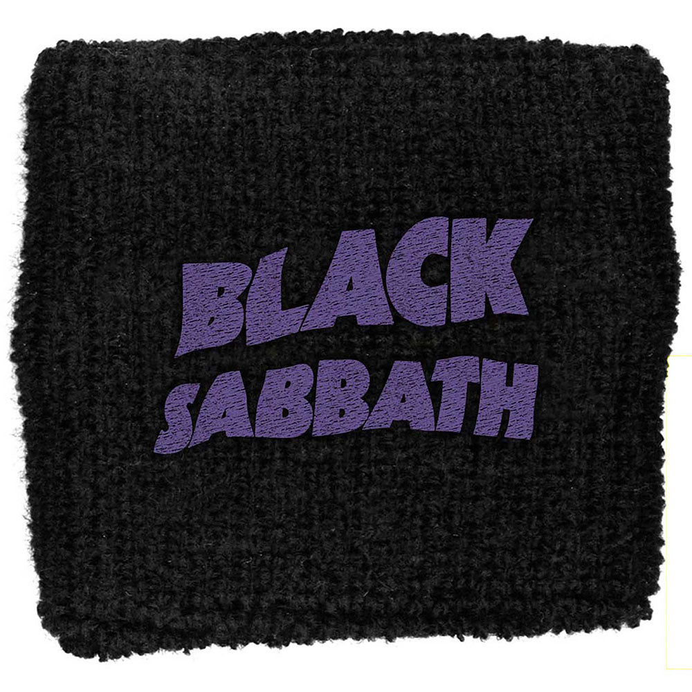 Black Sabbath Sweatband: Purple Wavy Logo