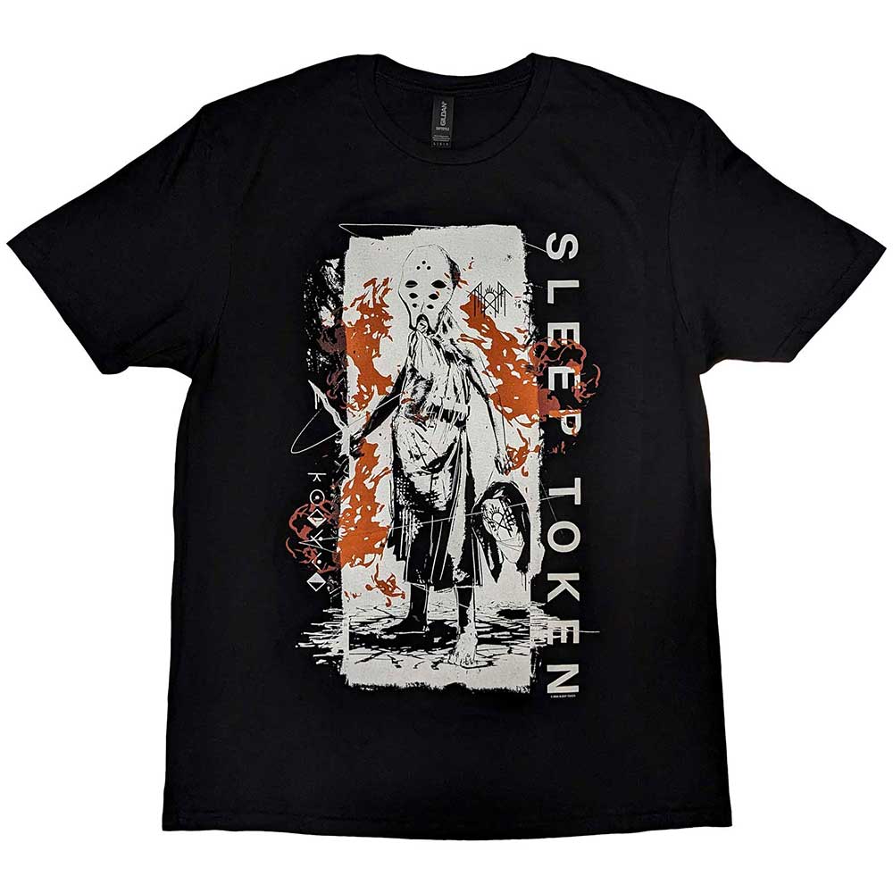 Rock Off T-Shirt Ufficiale Sleep Token Hypnosis - Taglie Forti Fino A XXL - Cotone Morbido Nero - 5