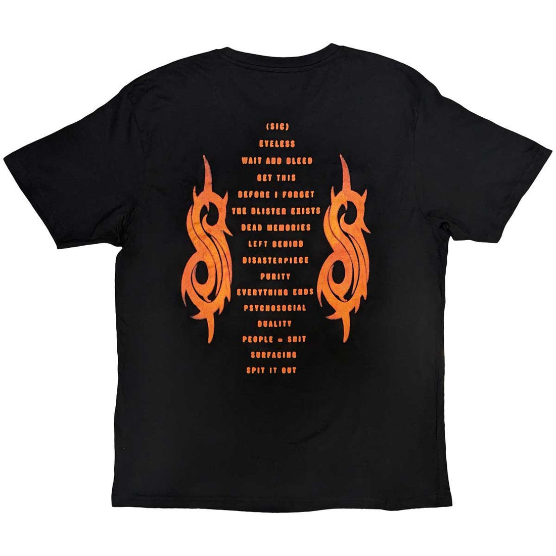 Slipknot Unisex T-Shirt: Live at MSG Orange (Back Print)