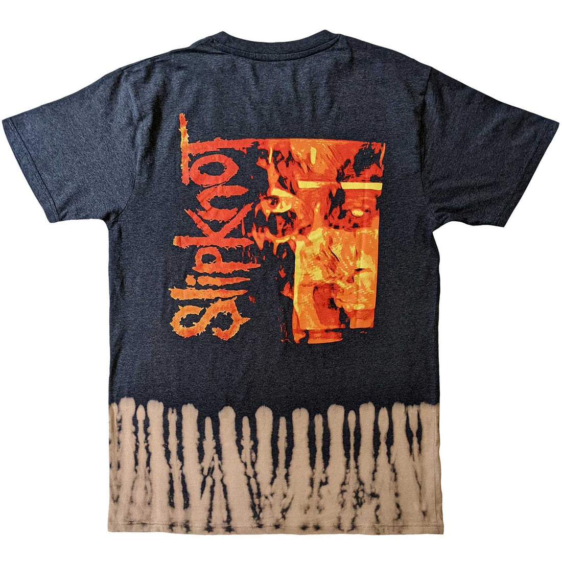 Slipknot Unisex T-Shirt: The End So Far Tribal S Bleach (Back Print & Wash Collection)