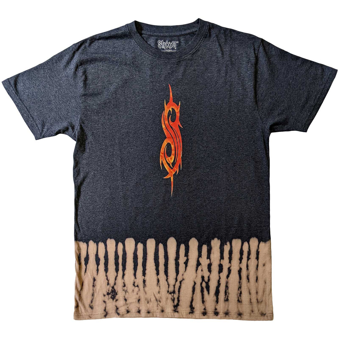 Slipknot Unisex T-Shirt: The End So Far Tribal S Bleach (Back Print & Wash Collection)