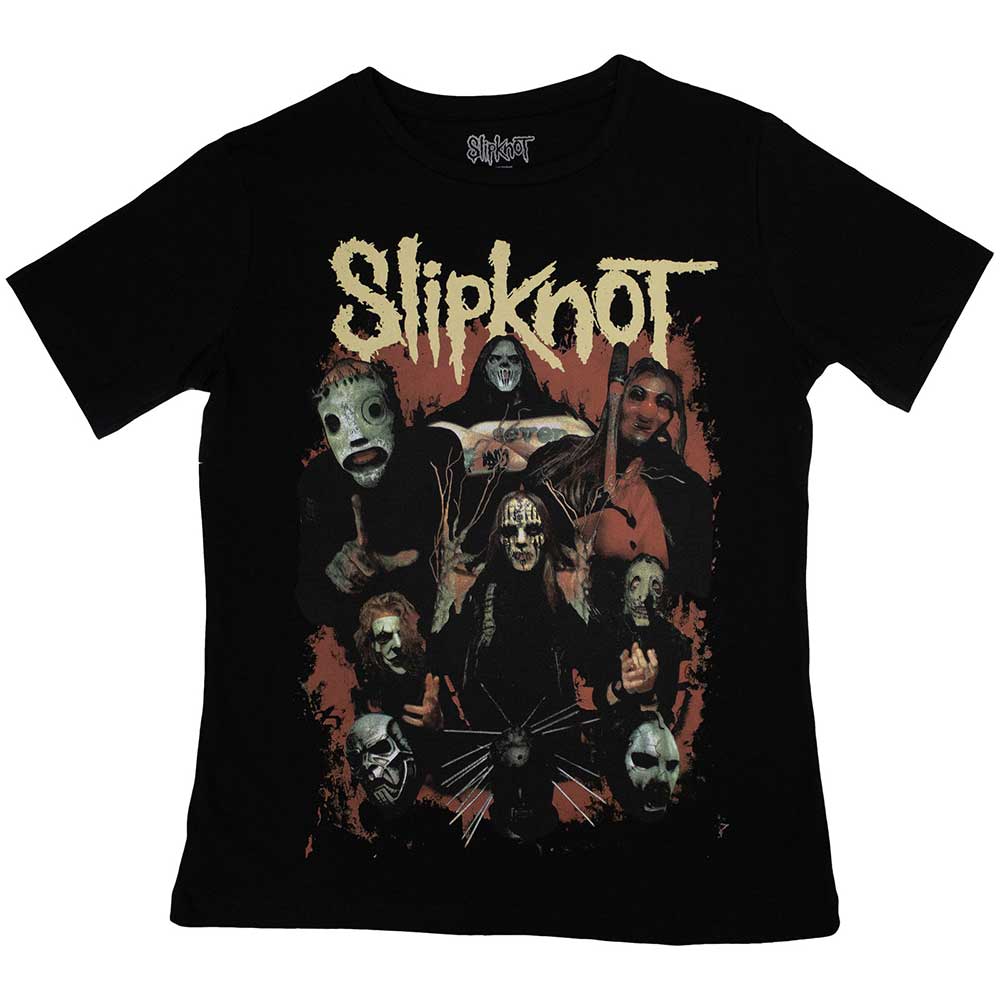 Slipknot Ladies T-Shirt: Come Play Dying Back Print