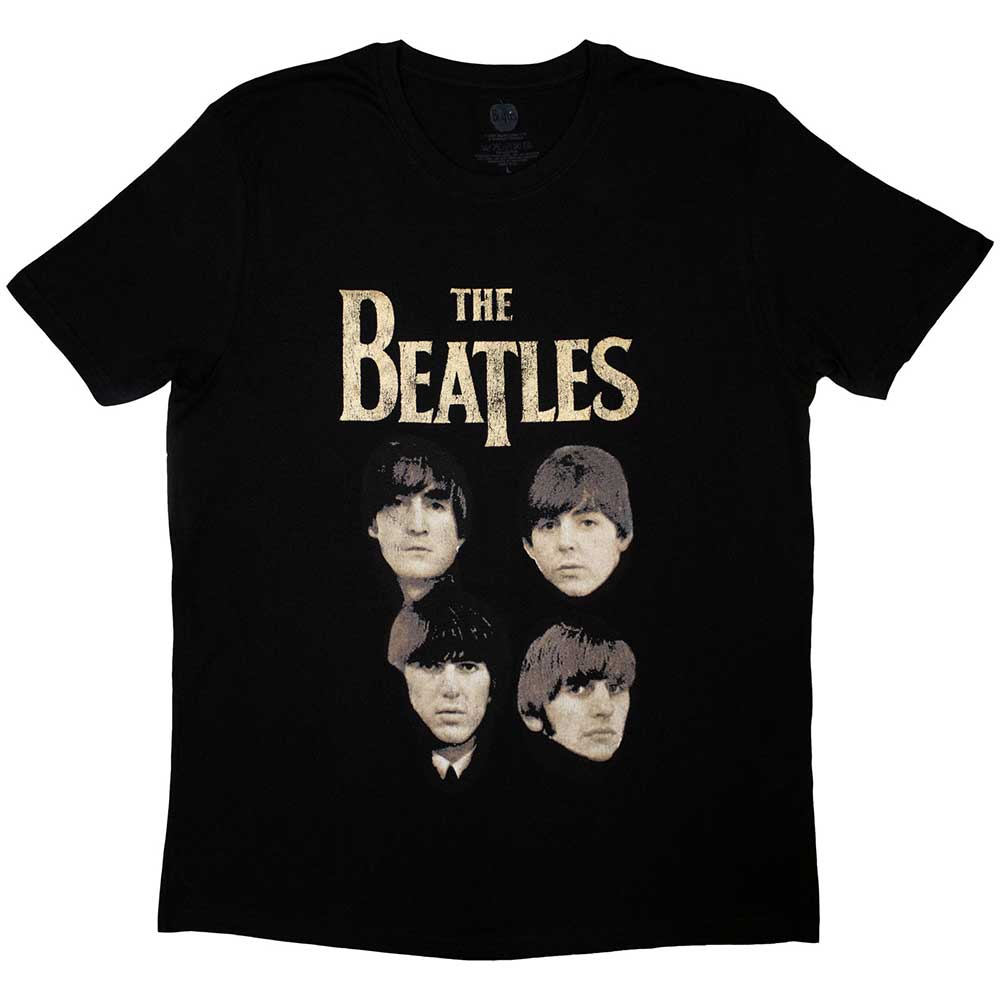 The Beatles Unisex T-Shirt: 4 Heads