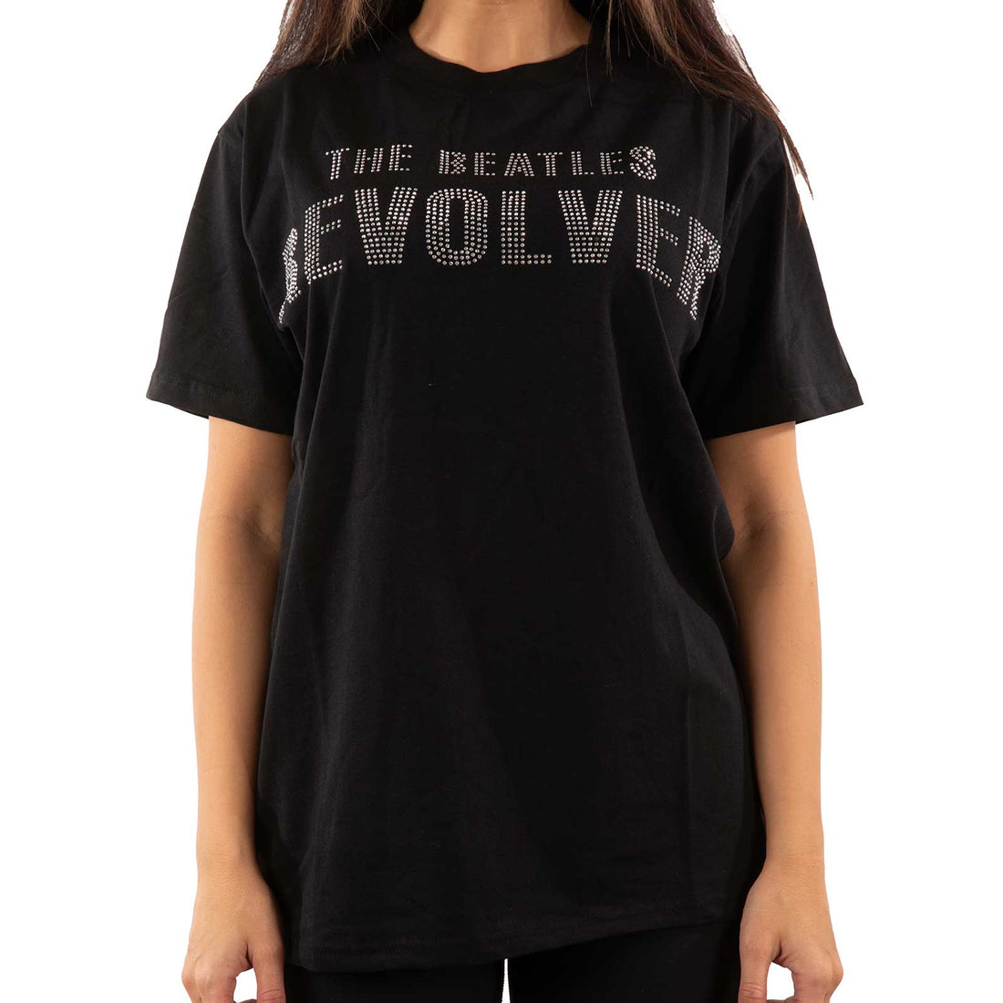 The Beatles Unisex Embellished T-Shirt: Revolver (Diamante)
