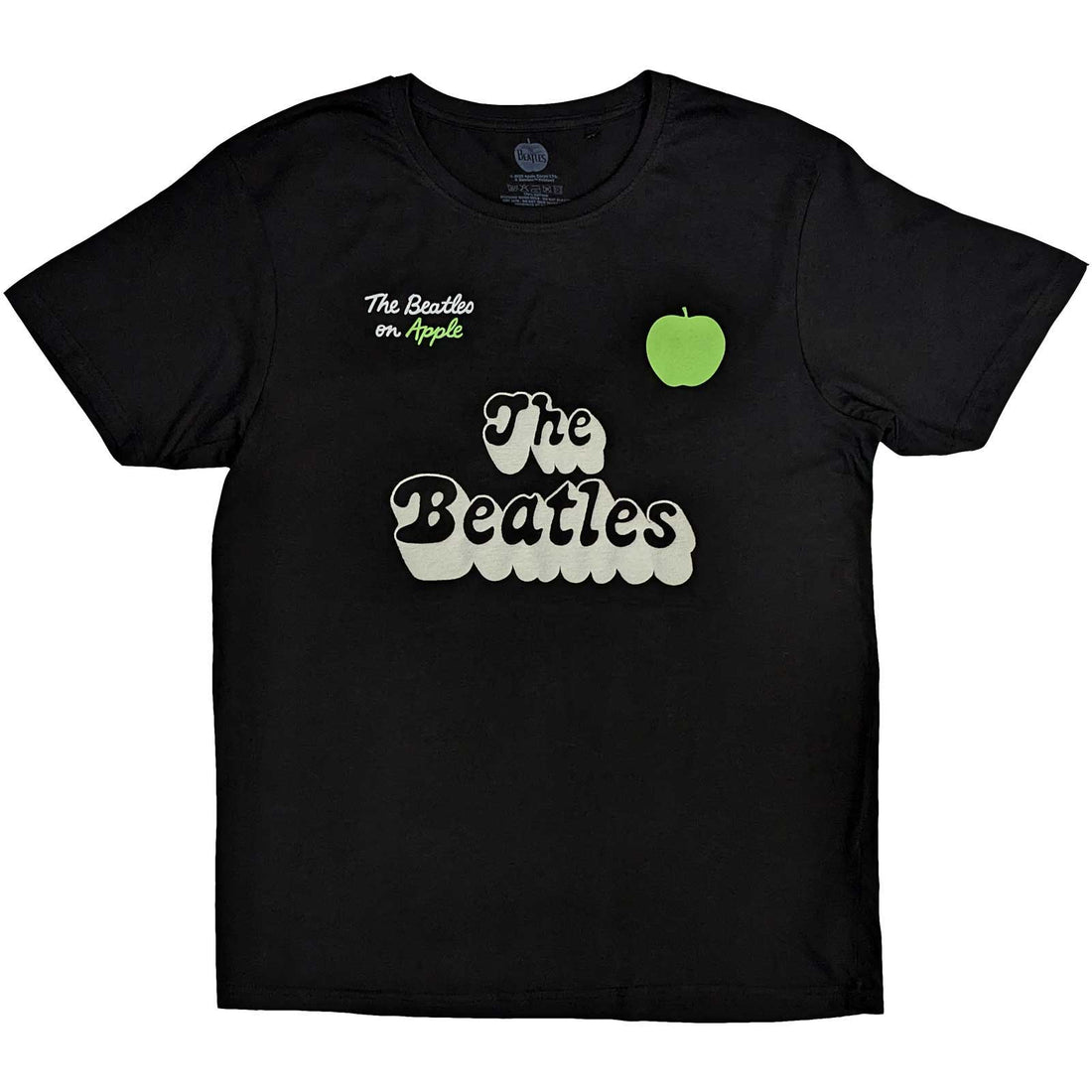 The Beatles Unisex T-Shirt: 70s Logo & Years (Back Print)