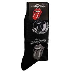 The Rolling Stones Unisex Ankle Socks: Mono Logos (UK Size 7 - 11)