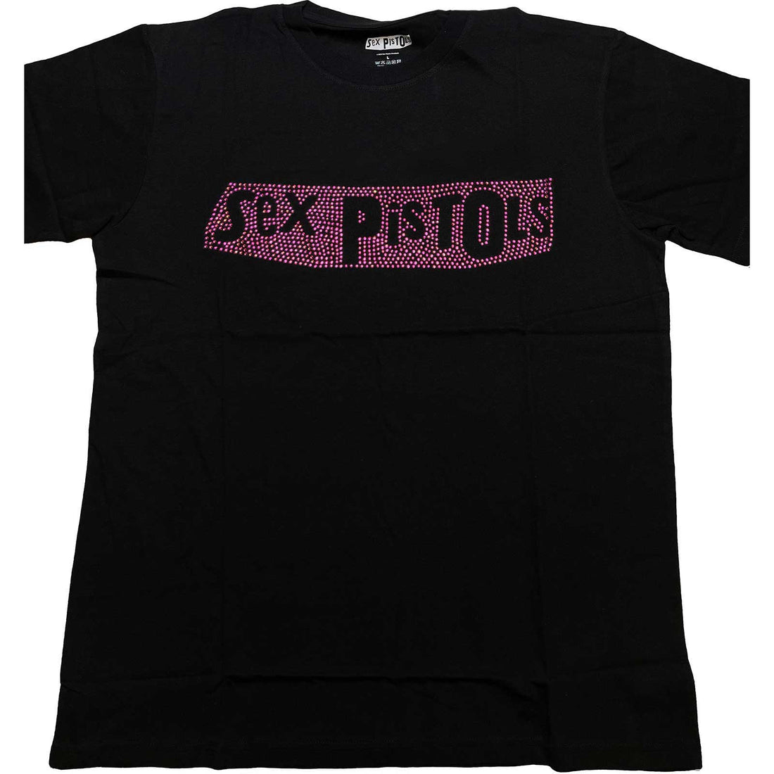 The Sex Pistols Unisex Embellished T-Shirt: Logo (Diamante)