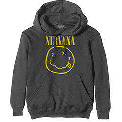 Nirvana Unisex Pullover Hoodie: Yellow Smiley