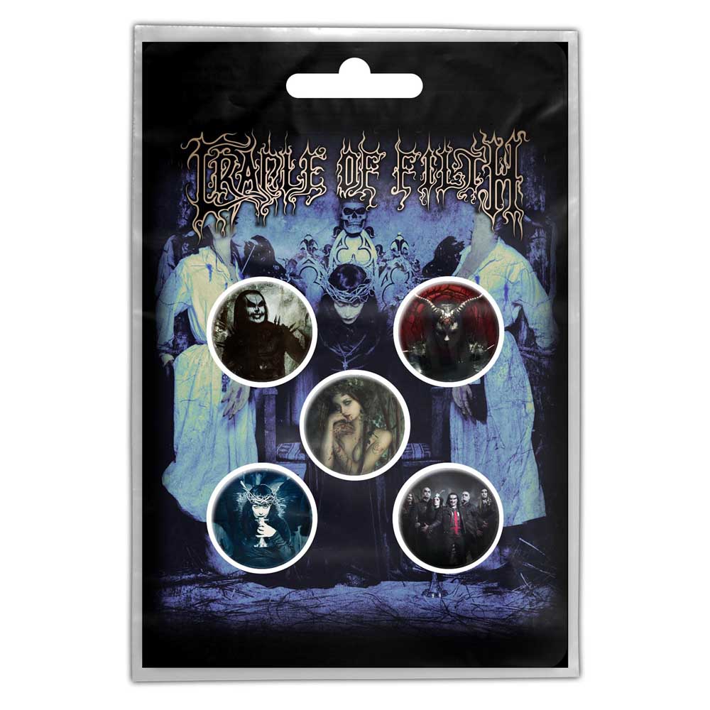 Cradle Of Filth Button Badge Pack: Cryptoriana